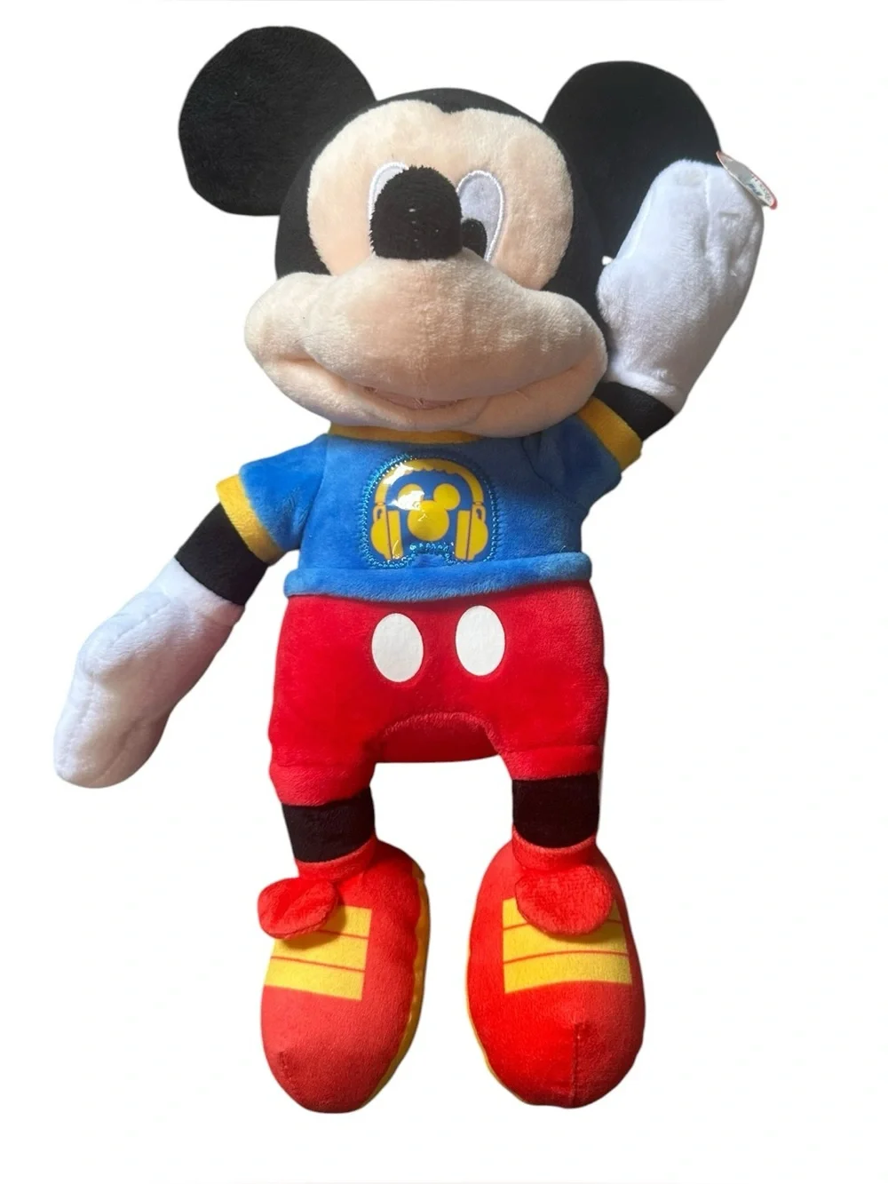 Disney Mickey Mouse Musical Plush 12” Just Play Hot Dog Song Tested Works